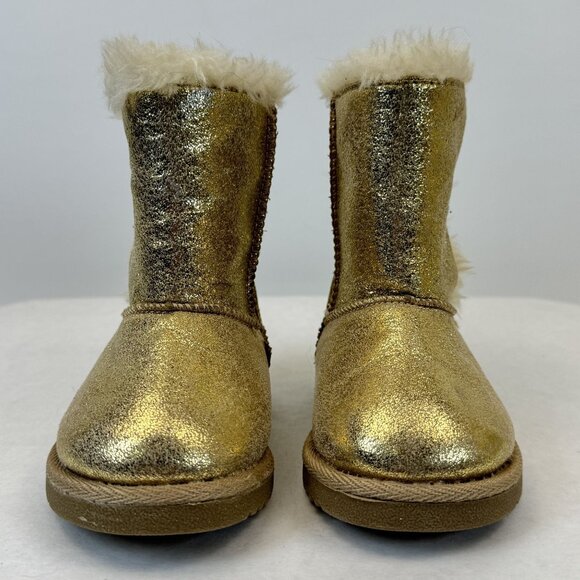 Circo Toddler Gold Faux Fur-Lined Winter Boots Size 5 - Picture 13 of 13